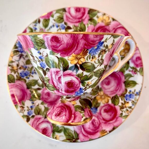 Vintage rare Royal Staffordshire “Floral Chintz” teacup 🌺 - Picture 3 of 6